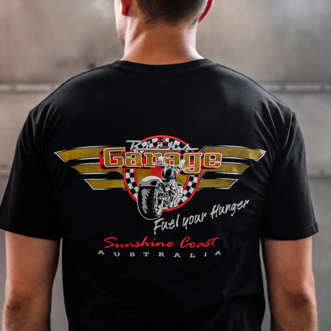 Ricks Original Tee - Ricks Garage Palmwoods